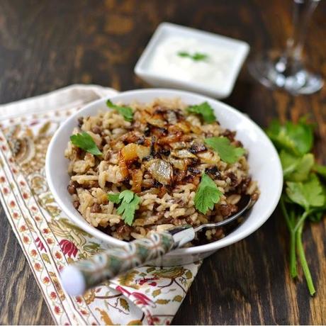 Lebanon -- Mujadara (Rice & Lentils dish)