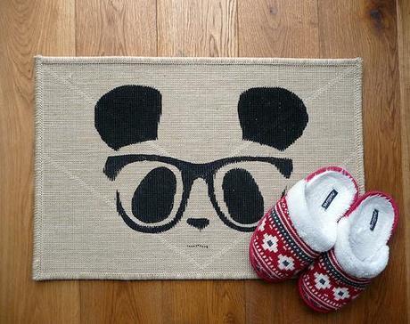 Panda Door Mat by Charlotte