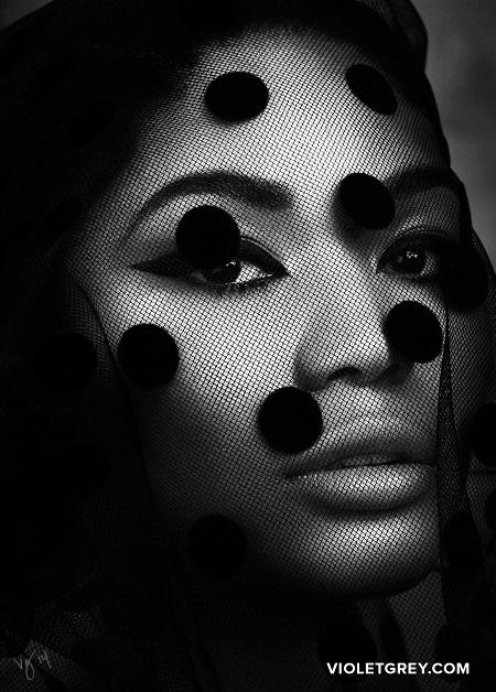 Chanel Iman x VIOLET GREY - photography was shot by Ben Hassett