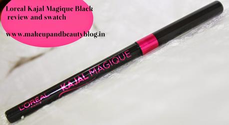 Loreal Kajal Magique Black review and swatch