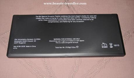 Review : BH cosmetics Special Occasion Palette