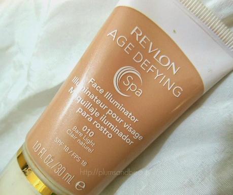 Revlon Age Defying Spa Face Illuminator (010) Bare Light : Review, Swatch, FOTD