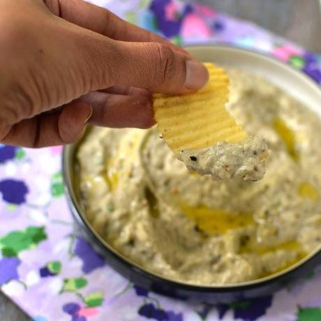 Qatar -- Motabel (Smokey Eggplant & Tahini dip)