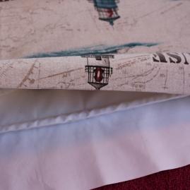 Oh, I do like to be beside the seaside ~ Nautical textiles & DIY roman blind