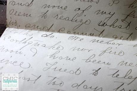 Vintage Letters vintage letter about the San Francisco Earthquake