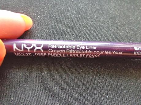 What not to buy - NYX Retractable Eye Liner in Deep Purple