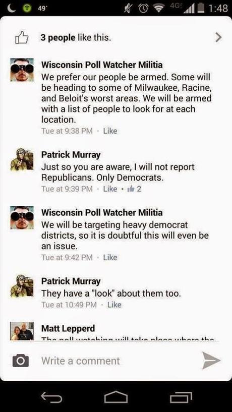 Armed Voter Intimidation in Wisconsin?