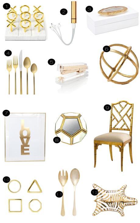 Gold Fall Decor