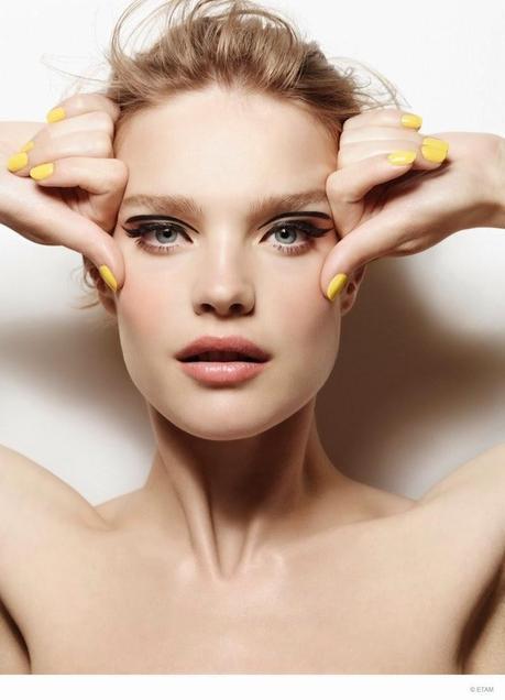 NATALIA VODIANOVA FOR ETAM MAKEUP AD CAMPAIGN