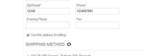 box to change billing address