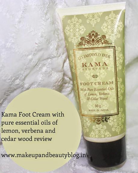 Kama Foot Cream with pure essential oils of lemon, verbena and cedar wood review