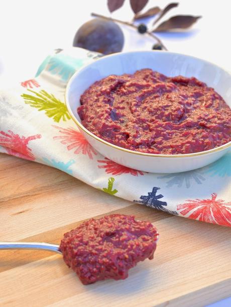Plum and Coconut Chia Seed Jam (Paleo, Fruit)