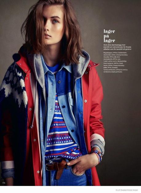 LARA MULLEN FOR ELLE SWEDEN BY HONER AKRAWI