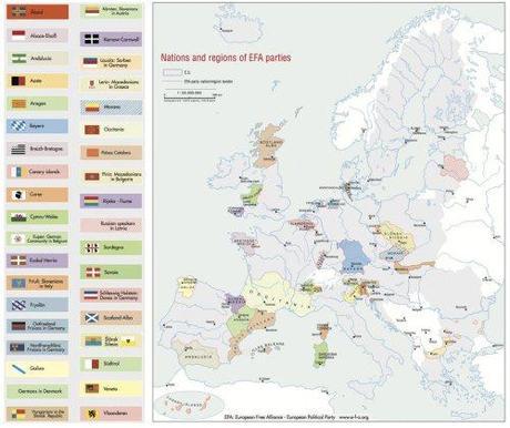 Map of Europe's secessionist movements
