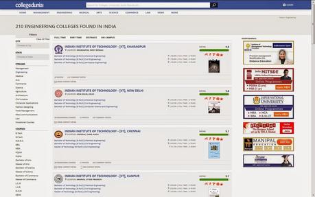 Collegedunia.com Website review : Admission Details For major Engineering, Medical and Management Colleges and More