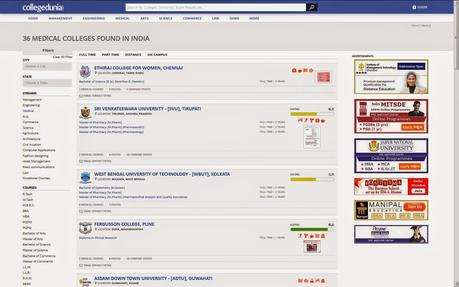 Collegedunia.com Website review : Admission Details For major Engineering, Medical and Management Colleges and More