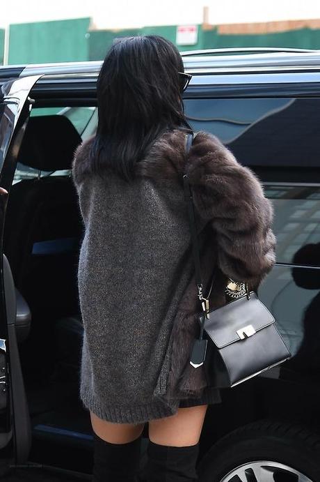 Rihanna Spotted Leaving Studio
