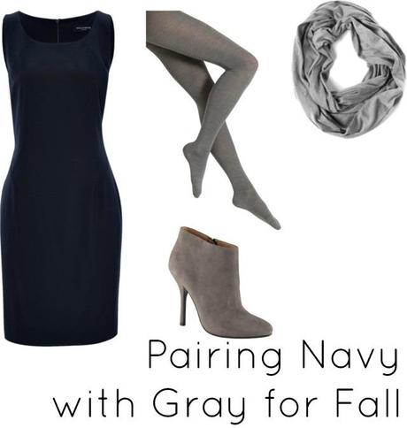 navy with gray