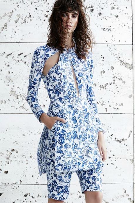 Pedro del Hierro Spring 2015 pedro del Hierro blue floral