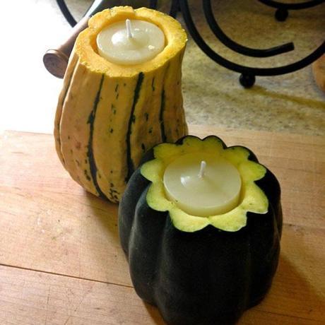 Decorating with Pumpkins and Gourds Candles