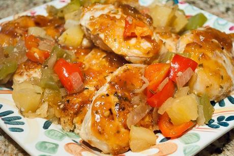 Hawaiian Chicken Breasts with Sweet Bell Peppers and Pineapple