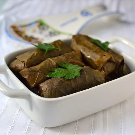 Sarma -- Turkish Stuffed Grape Leaves (Vegetarian recipe)