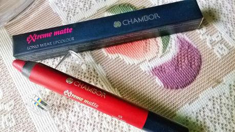 Chambor Extreme Matte Long Wear LipColour in Fiery Red