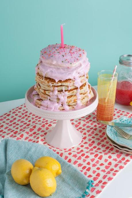 Birthday pancake cake