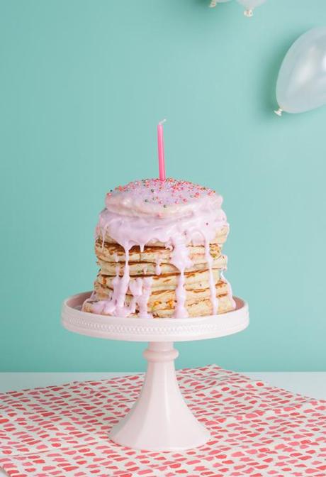 Birthday pancake cake