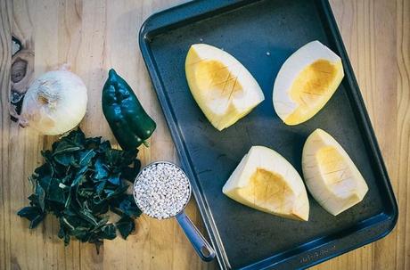 Acorn Squash with Barley and Goat Cheese