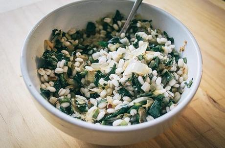 Acorn Squash with Barley and Goat Cheese