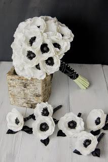 Anemone Paper Flower Bridal Bouquet