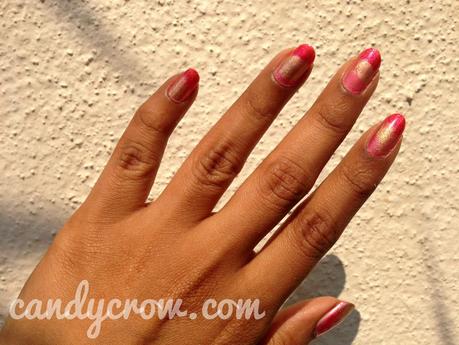 Pink Gradient Nail Art