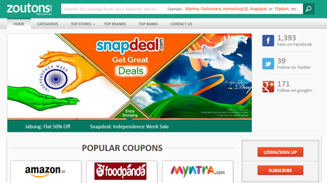 Zoutons.com Save More While You Shop Online