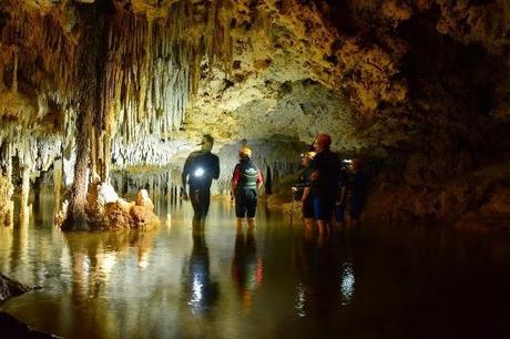 Exploring the caverns of Rio Secreto