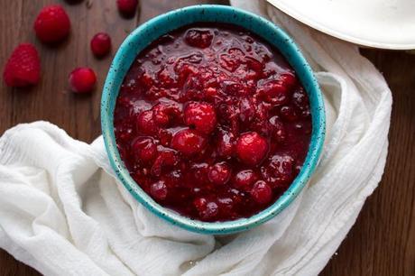Raspberry-Balsamic Cranberry Sauce