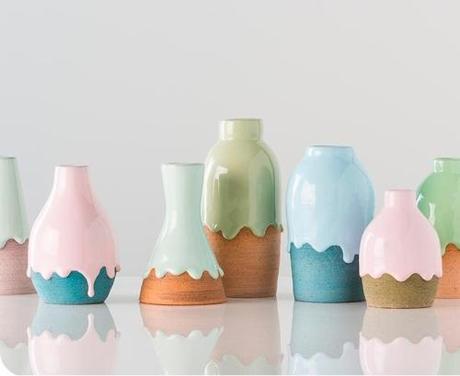Dipped Earthenware Vases At Gretel Home