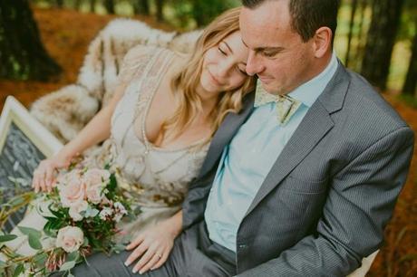 Woodland Wedding Shoot by Meant To Be and Lavara Photography - 36