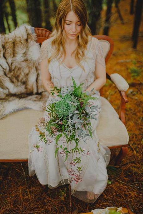 Woodland Wedding Shoot by Meant To Be and Lavara Photography - 40