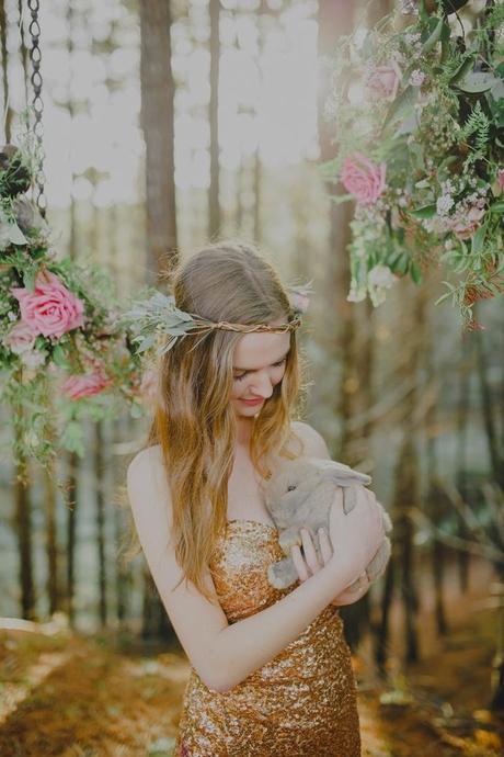 Woodland Wedding Shoot by Meant To Be and Lavara Photography - 53