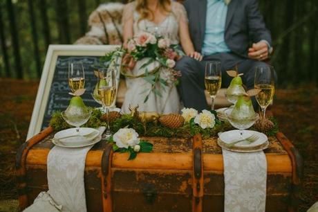 Woodland Wedding Shoot by Meant To Be and Lavara Photography - 35