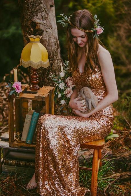 Woodland Wedding Shoot by Meant To Be and Lavara Photography - 17