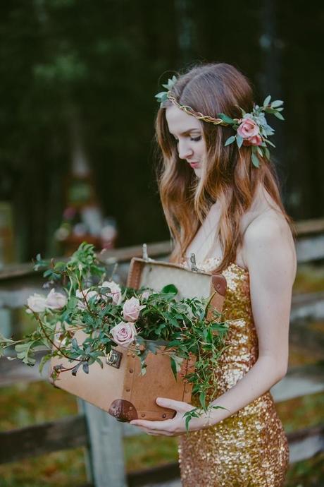 Woodland Wedding Shoot by Meant To Be and Lavara Photography - 86