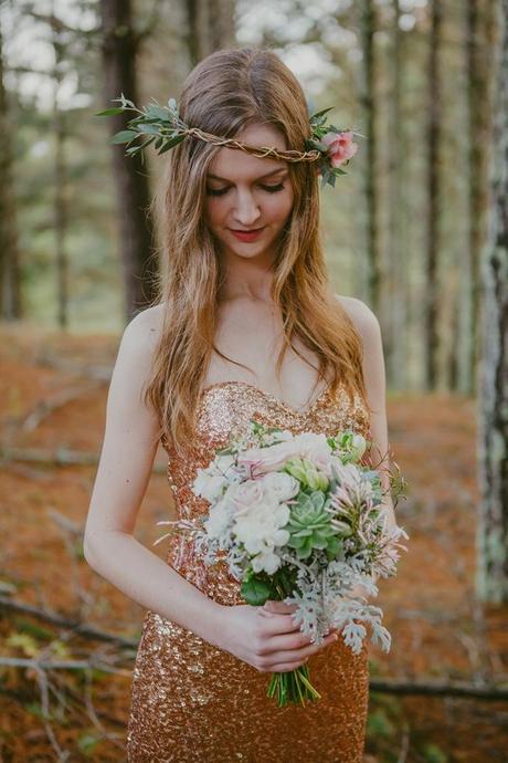 Woodland Wedding Shoot by Meant To Be and Lavara Photography - 11