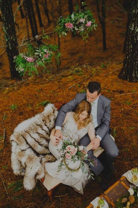 Woodland Wedding Shoot by Meant To Be and Lavara Photography - 39