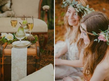 Woodland Wedding Shoot by Meant To Be and Lavara Photography - 2