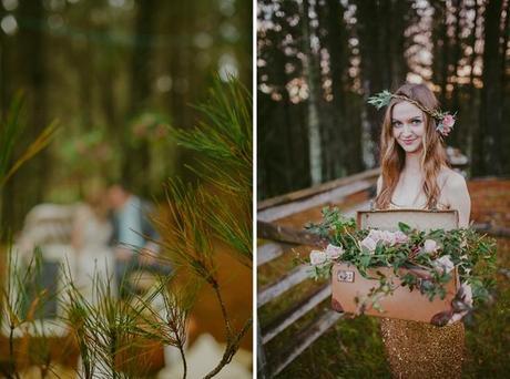 Woodland Wedding Shoot by Meant To Be and Lavara Photography - 38