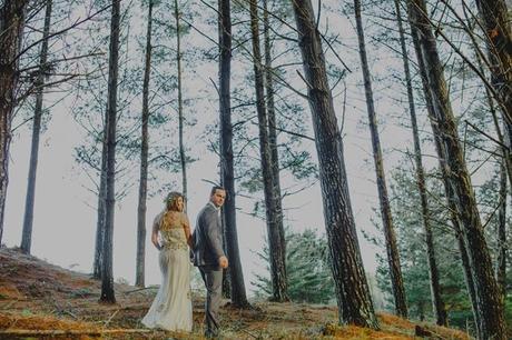 Woodland Wedding Shoot by Meant To Be and Lavara Photography - 58