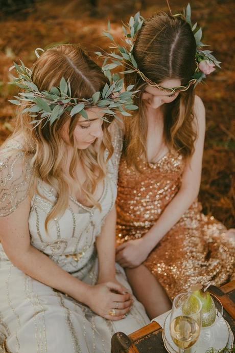 Woodland Wedding Shoot by Meant To Be and Lavara Photography - 8