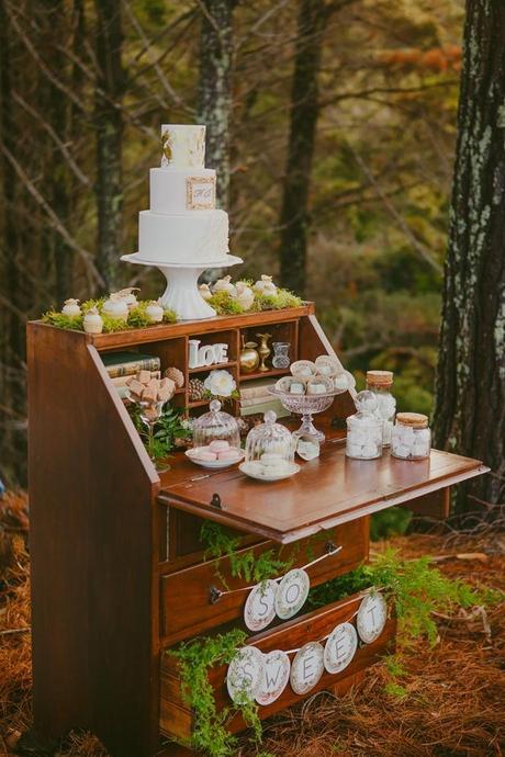 Woodland Wedding Shoot by Meant To Be and Lavara Photography - 15